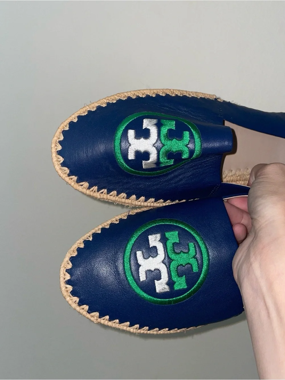 Tory Burch navy leather
